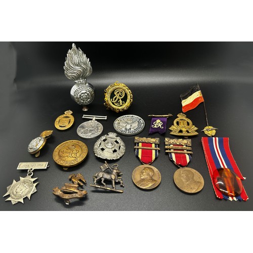 475 - An interesting mixed group of military / naval awards / badges etc to include a Prince Consort’s Own... 