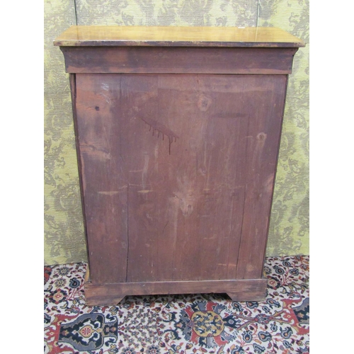 1499 - A 19th century pier cabinet enclosed by a glazed panelled door with applied cast brass fittings on a... 