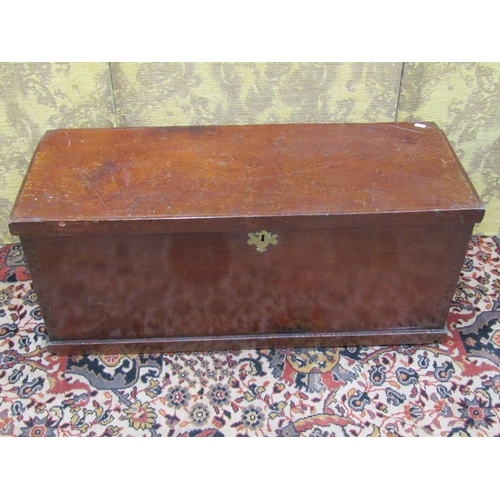 1526 - A camphor wood coffer of simple boarded construction, 39cm high, 94 x 36cm