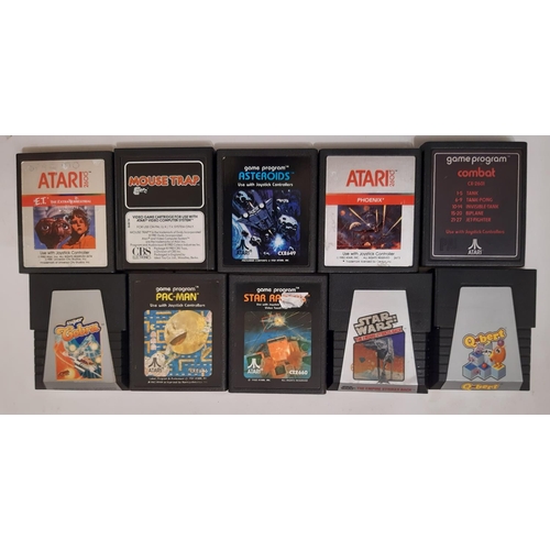 922 - 1980’s boxed Atari 2600 home video game console with 10 games including Pacman, Star Raiders, Super ... 