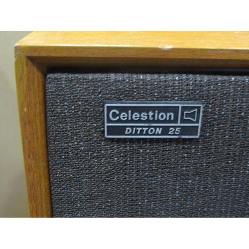 1104 - A pair of vintage Celestion Ditton 25 hi-fi speakers