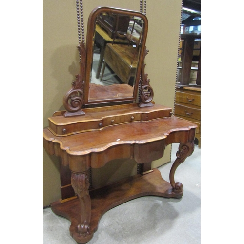 1173 - A Victorian mahogany Duchess dressing table 122 cm wide