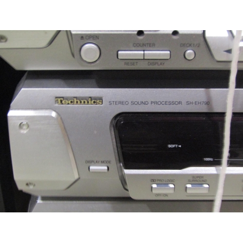 1101 - A Technics separates stacking hi fi stereo system with five speakers