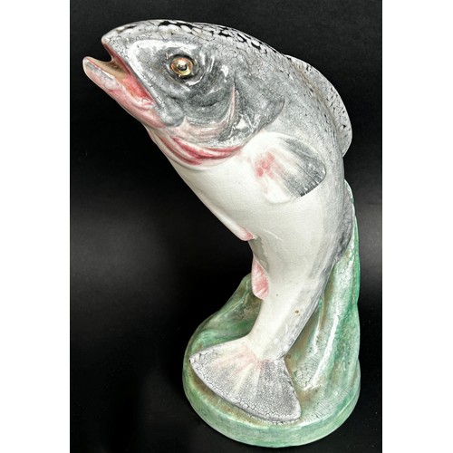 147 - A Royal Doulton porcelain figure of a leaping salmon