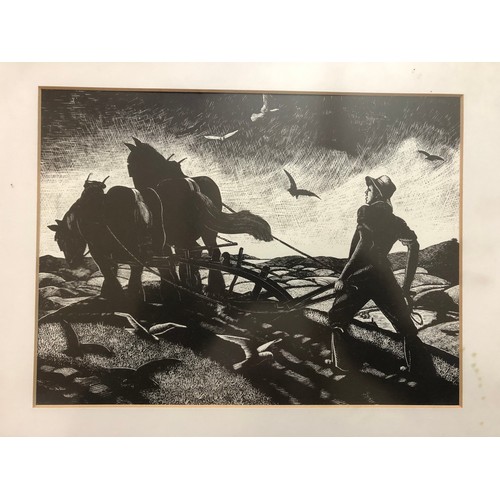 790A - After Claire Leighton (1898-1989) - Two monochrome prints: 'The Farmers Year - April: Sowing' and '.... 