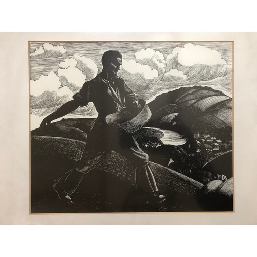 790A - After Claire Leighton (1898-1989) - Two monochrome prints: 'The Farmers Year - April: Sowing' and '.... 