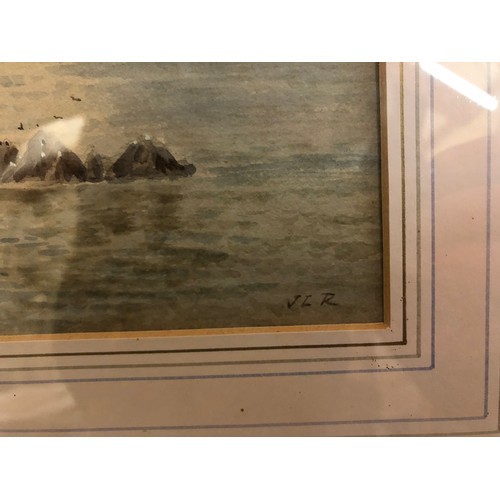 794A - Four c.19th century watercolours, to include: William Cook of Plymouth (act.1870-1890) - 'Cornish Co... 