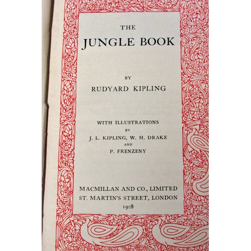 845B - Extensive collection of works by Rudyard Kipling to include The Jungle Book (1908), The Day's Work (... 