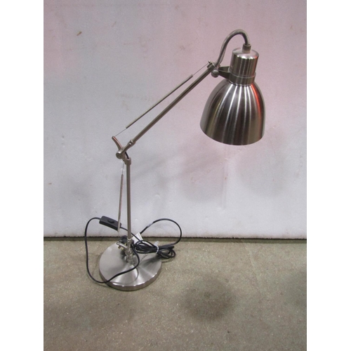 1183 - Four contemporary anglepoise table lights of varying design together with a further contemporary but... 