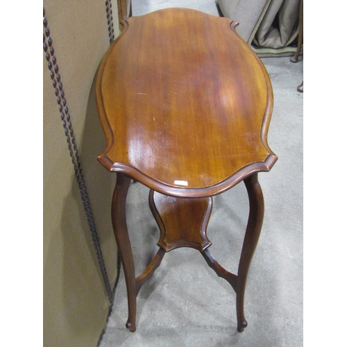 1209 - A 19th century mahogany Pembroke table with frieze drawer raised on square tapered supports with bra... 