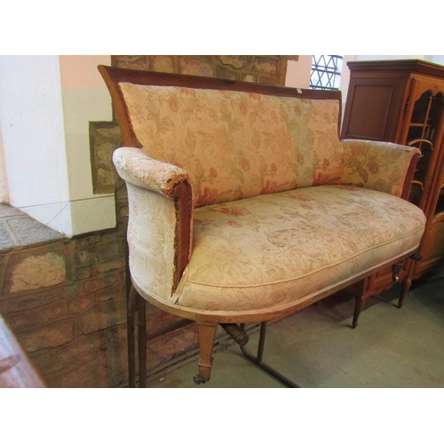 1278 - An inlaid Edwardian two seat parlour sofa