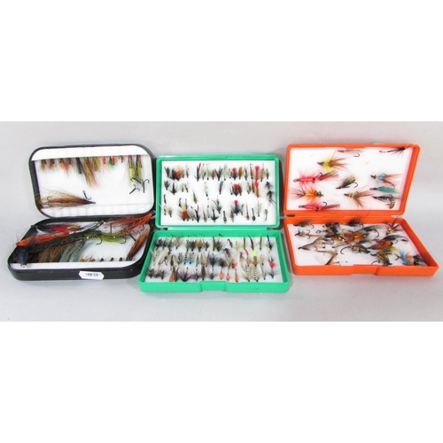 620 - A Quantity of fishing flies and lures for trout, salmon, including mayflies, silver sticklebacks etc... 