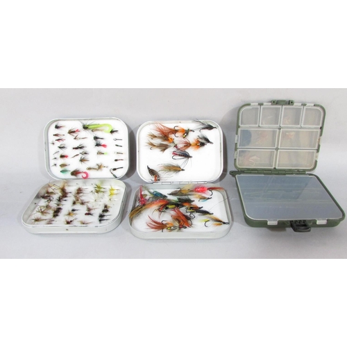 620 - A Quantity of fishing flies and lures for trout, salmon, including mayflies, silver sticklebacks etc... 