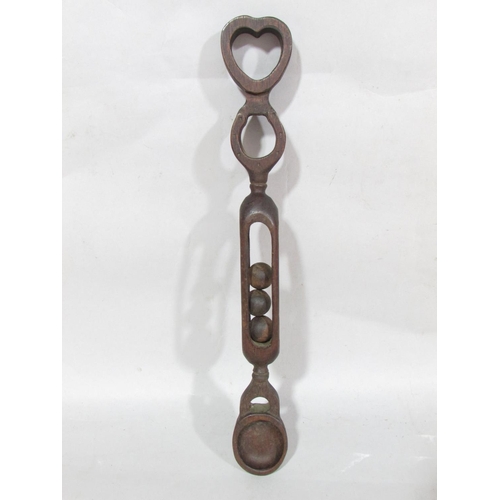 628 - Four Welsh love spoons, intricately carved.