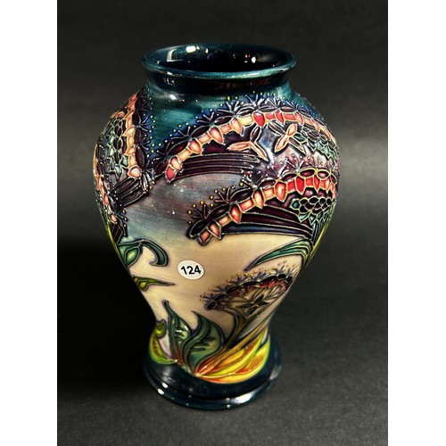 89 - A Moorcroft blue and purple 'Gypsy' porcelain vase