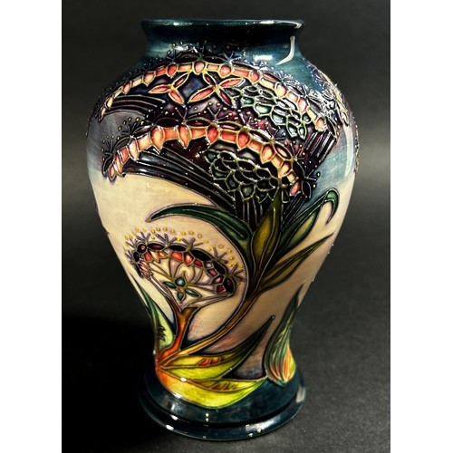 89 - A Moorcroft blue and purple 'Gypsy' porcelain vase