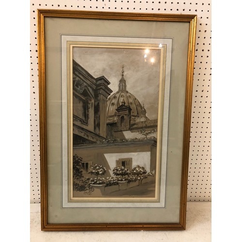 668 - Six framed prints and paintings to include: (local interest) Three 19th-20th century property auctio... 