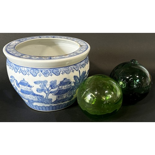 39 - Mixed decorative ceramics to include a pair of 19th century French ceramic toilet water bottles with... 