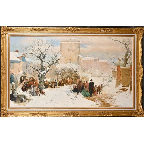 717 - After John Ritchie (c.1921-1975) - 'Christmas Day (1857)' Early 20th Century British School, unsigne... 