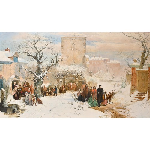 717 - After John Ritchie (c.1921-1975) - 'Christmas Day (1857)' Early 20th Century British School, unsigne... 