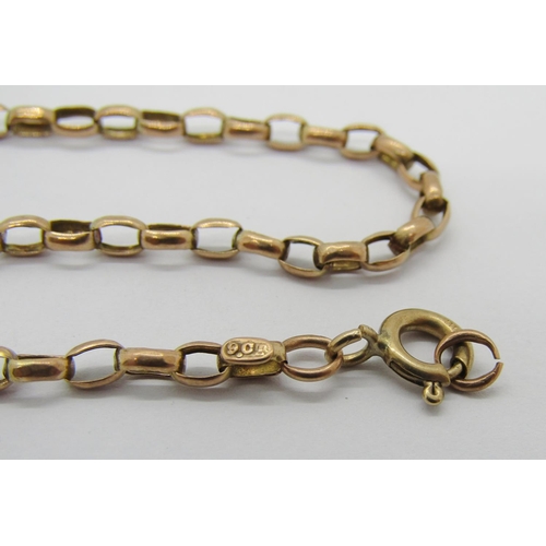 282 - 9ct chain necklace, 54.4cm L approx, 5.9g