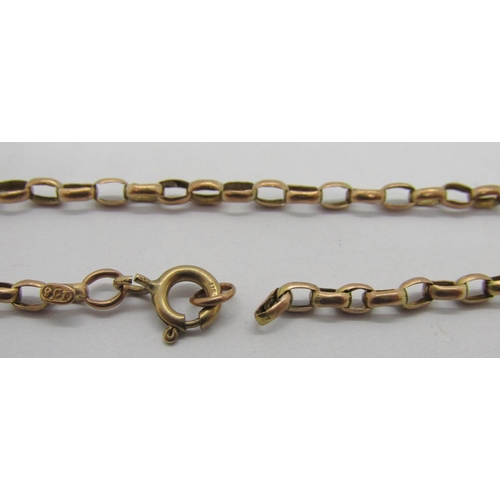 282 - 9ct chain necklace, 54.4cm L approx, 5.9g