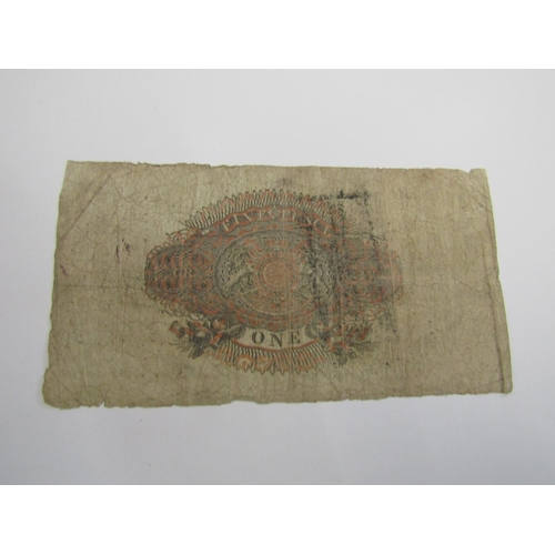 867 - A 19th century Bristol Bullion Bank £1 Note number 1488, dated January 7th 1825