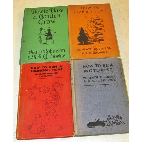 638 - An extensive collection of books from the Robinson family, to include: W. Heath Robinson - invention... 