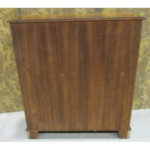 1172 - A Georgian style mahogany bookcase enclosed by two astragal glazed panelled doors