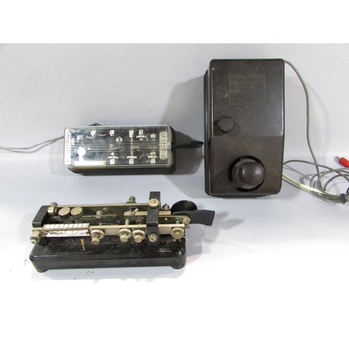 516 - A collection of Morse Code Telegraphs, including a WWII example, together with an U.S Army Signal Co... 