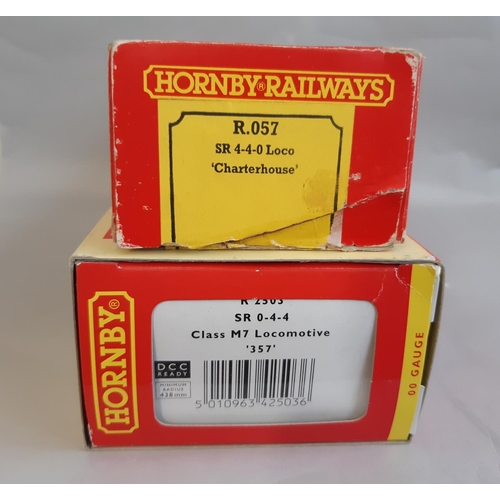 1732 - Two boxed 00 gauge Southern Rail  locomotives by Hornby comprising R2503 Class M7 0-4-4 no 357 and R... 