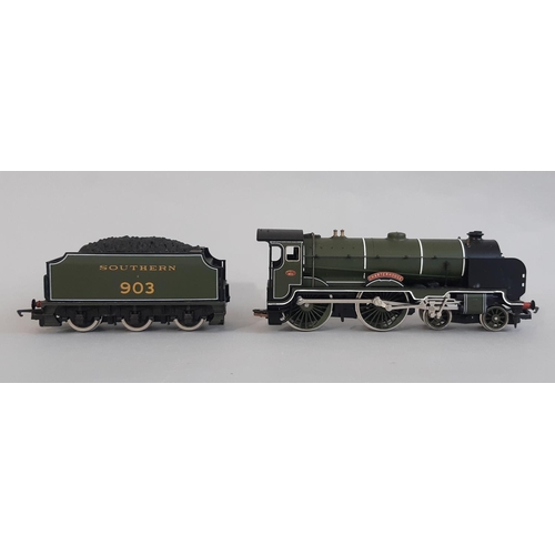 1732 - Two boxed 00 gauge Southern Rail  locomotives by Hornby comprising R2503 Class M7 0-4-4 no 357 and R... 