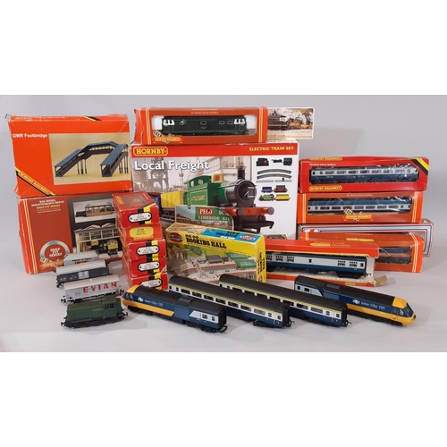 1735 - A large collection of mainly Hornby 00 gauge railway models including Local Freight box set R1085, d... 