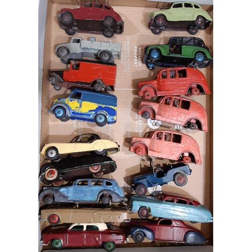 1755 - Large collection of approx 70 unboxed and playworn vintage Dinky vehicles including cars, lorries, c... 