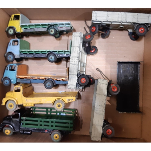 1755 - Large collection of approx 70 unboxed and playworn vintage Dinky vehicles including cars, lorries, c... 