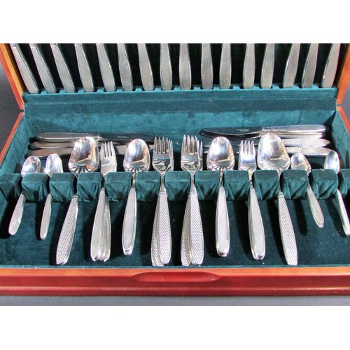 158 - A Canteen of Arthur Price stainless steel ‘Monogram’ cutlery for twelve settings together with a sel... 