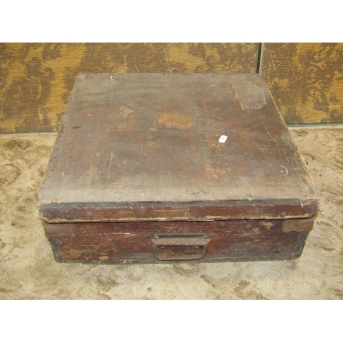 1108 - A cased set of lawn bowls, 8 large balls in ebony together with two smaller boxwood examples