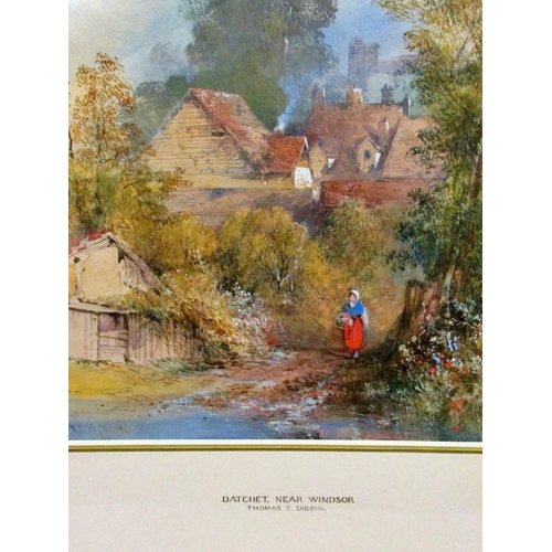 666 - Two 19th Century Watercolours, to include: Thomas Colman Dibdin (British 1810-1893) - 'Datchet, Near... 