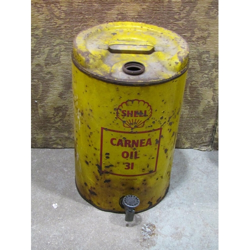 1102 - 20th century automobila to include a vintage Esso blue paraffin container with brass tap, two cylind... 