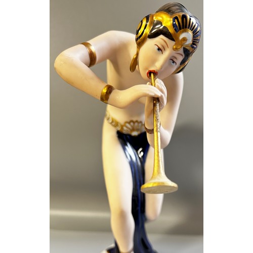 117 - Royal Dux Piper figure