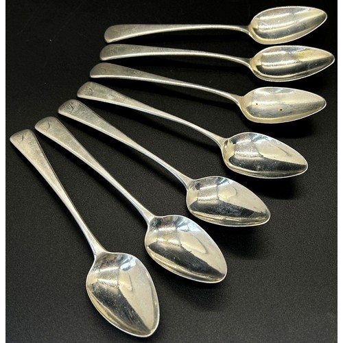 177 - A set of 8 silver teaspoons, London 1809, maker Peter & William Bateman, 4 ozs approximately