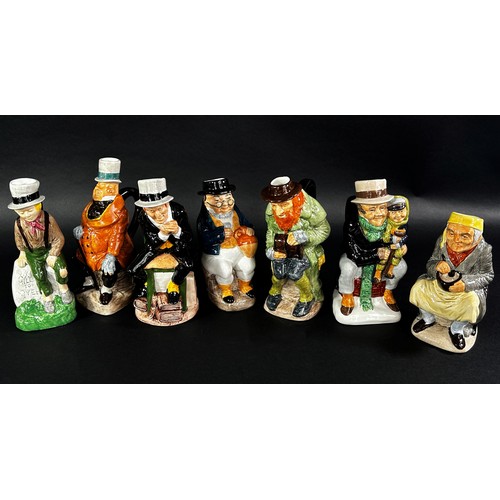 82 - A collection of twelve character jugs by Wood & Sons - Charles Dickens Toby jug collection