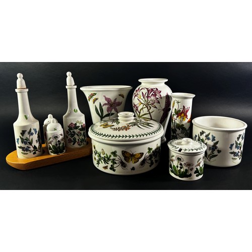 106 - A collection of Portmeirion Botanical Garden ceramics to include vases, tureen and cover, condiment ... 