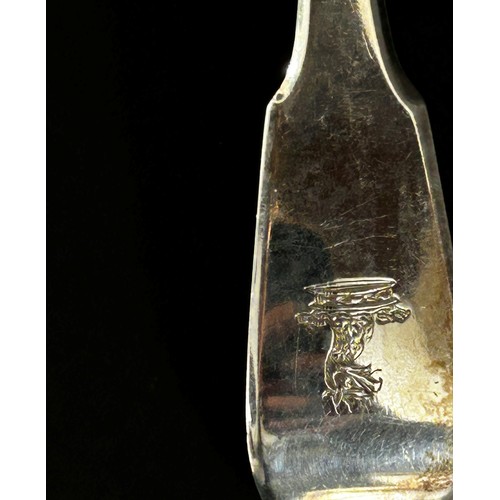 228 - A George III silver ladle, London 1811, maker Thomas Wilkes Barker, 30 cm long, 5.8 ozs approximatel... 