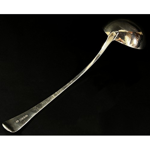 243 - A George III silver ladle, London 1795, maker William Eley, 33 cm long, 5.7 ozs approximately