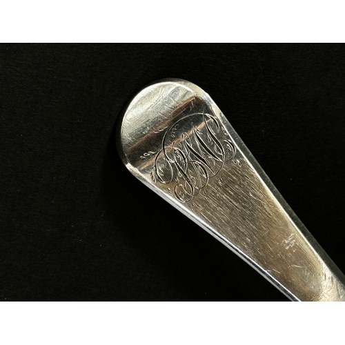 242 - A George III silver basting spoon, London 1805, maker Edward Lees, 30 cm long, 3.4 ozs approximately