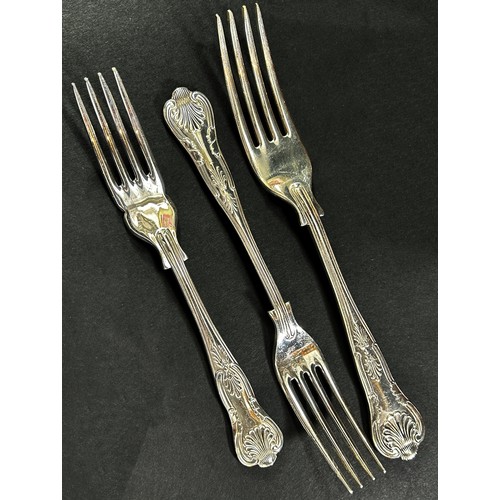 266A - A canteen of Slack & Barlow cutlery, silver plated King’s pattern, complete for eight settings inclu... 