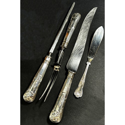 266A - A canteen of Slack & Barlow cutlery, silver plated King’s pattern, complete for eight settings inclu... 