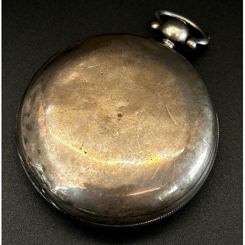 425 - A Victorian silver cased fob / pocket watch, the case made in London, 1846 by Josiah Barnett & Willi... 