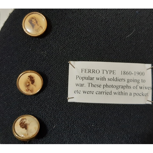 765 - An interesting mixed collection of small buttons including a set of 6 waistcoat buttons (pre-1916) o... 